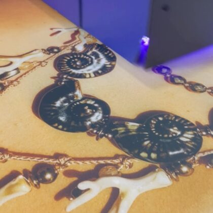 Olha que incrível que ficou! Impressão UV direta sobre tecido maleável.